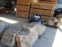 rochers granit palettise